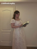 NSPSTT Daphne Floral Regency Dresses - Vintage Embroidered Ball Gown