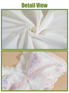 Floral Embroidered Dress - Satin Ball Gown Renaissance Outfit