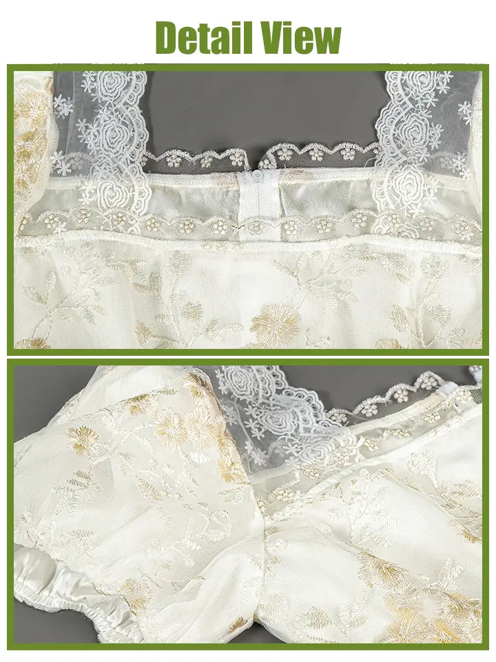 Golden Regency Victorian Ball Gown (with Gloves) - NSPSTT