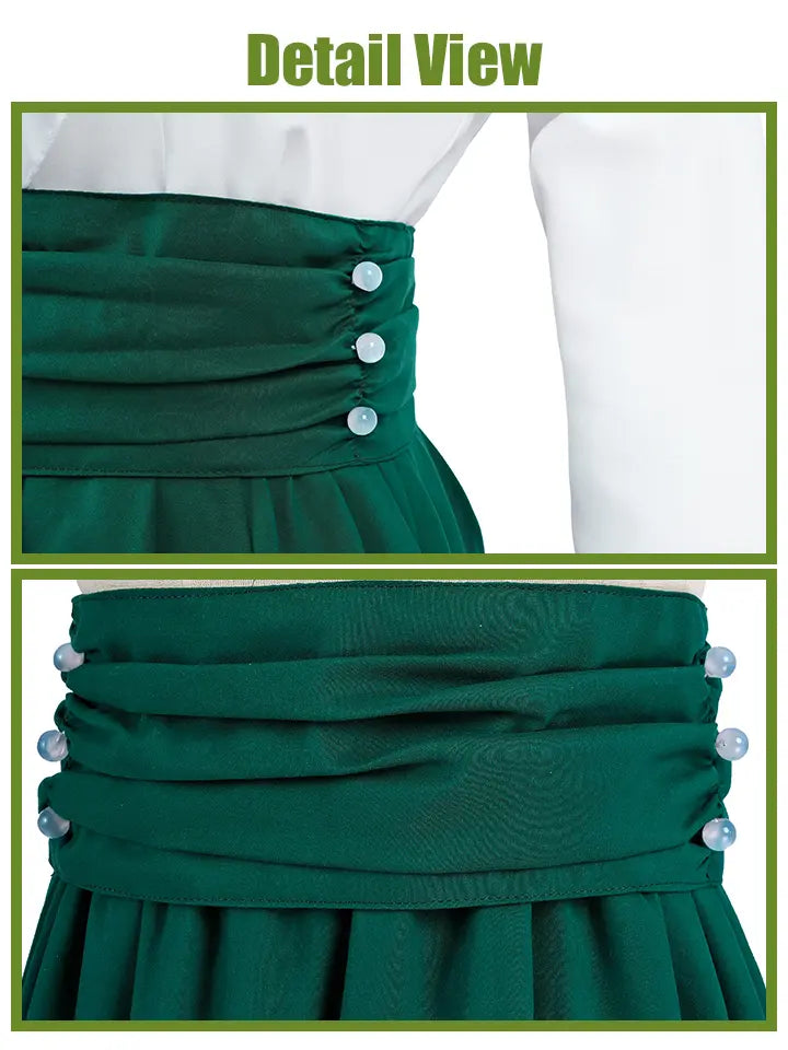 Renaissance Dress - Puff Sleeve Cottagecore Outfit Set