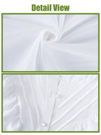 Victorian Peasant Dress Set - Ruffle Blouse Tiered Skirt