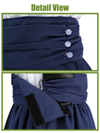 Victorian Peasant Dress Set - Ruffle Blouse Tiered Skirt