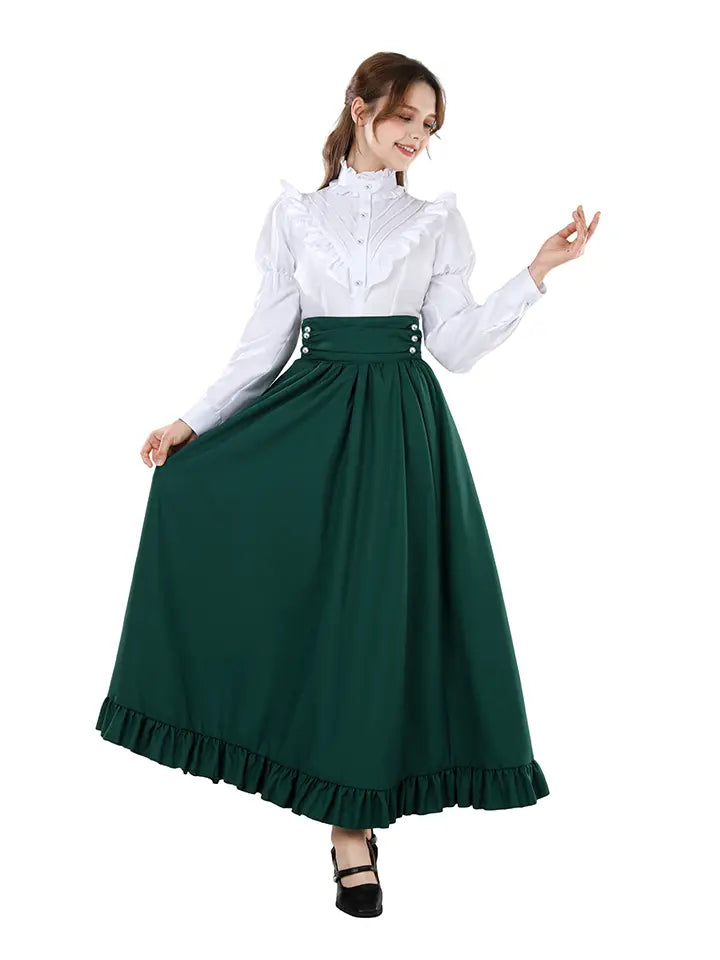 Renaissance Dress - Puff Sleeve Cottagecore Outfit Set