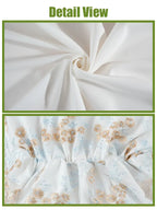 Renaissance Fair Costume - Puff Sleeve Lace Trim Maxi Dress