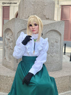 Nspstt Victorian_Peasant_Dress_Set_-_Ruffle_Blouse_Tiered_Skirt2